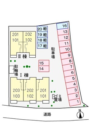 シエル　ブルー　Ⅰの物件外観写真